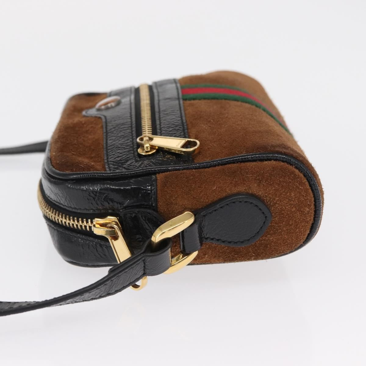 Gucci Ophidia Shoulder Bag Suede Brown Suede Shoulder Bag Bag (Authentic Pre-Loved)