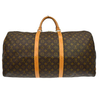 Louis Vuitton Keepall Bag Monogram Canvas Brown Canvas Travel Bag Bag (Authentic Pre-Loved)