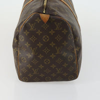 Louis Vuitton Keepall Bag Monogram Canvas Brown Canvas Travel Bag Bag (Pre-Loved)