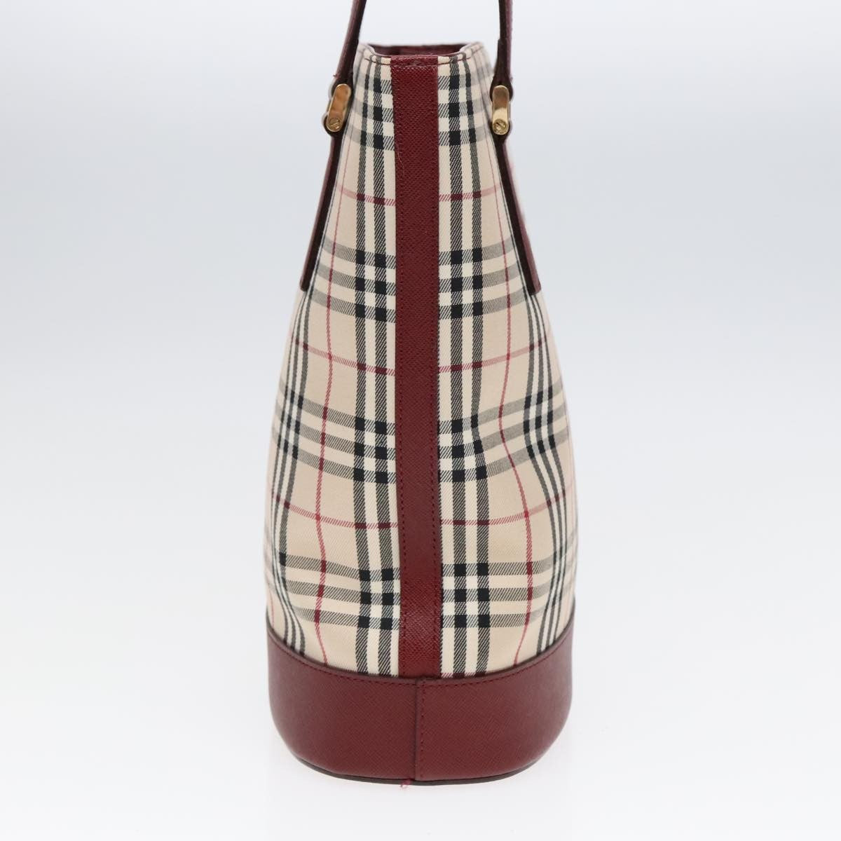 Burberry Nova Check Tote Canvas And Leather Beige Canvas Tote Bag Bag (Authentic Pre-Loved)