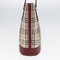 Burberry Nova Check Tote Canvas And Leather Beige Canvas Tote Bag Bag (Authentic Pre-Loved)
