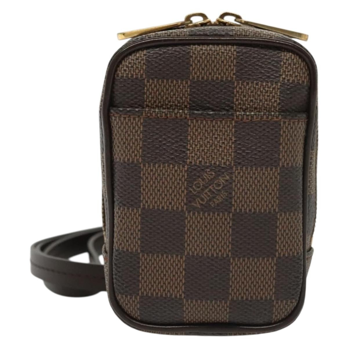 Louis Vuitton Etui Okapi Camera Case Damier Brown Canvas Clutche & Pouche Bag (Authentic Pre-Loved)