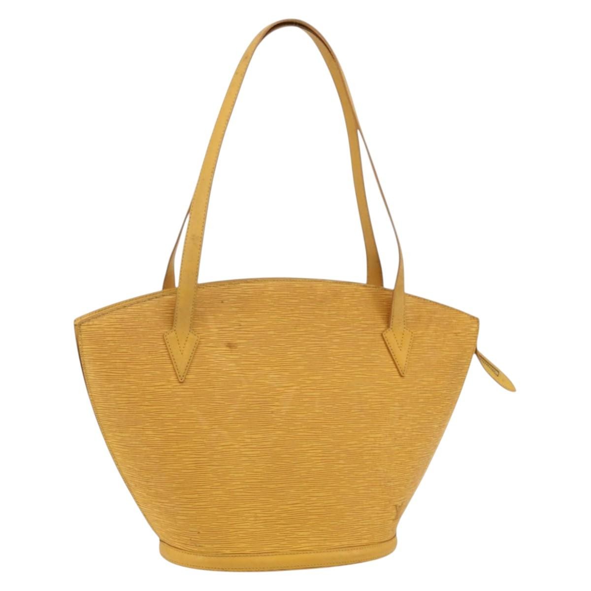 Louis Vuitton Saint Jacques Handbag Epi Leather Yellow Leather Shoulder Bag Bag (Pre-Loved)