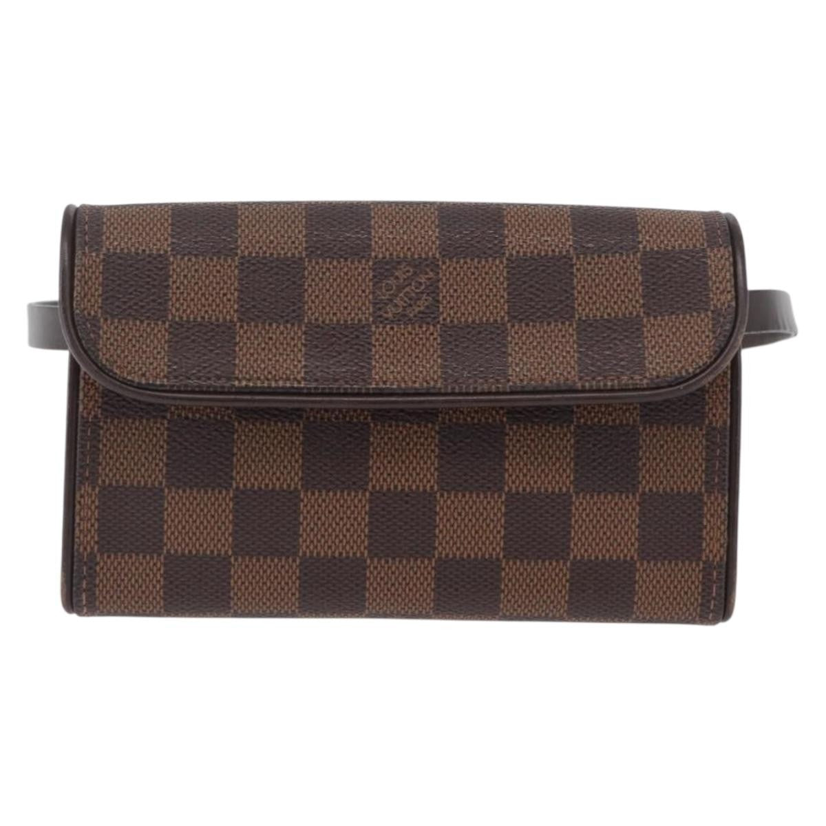 Louis Vuitton Florentine Waist Bag Monogram Canvas Brown Canvas Clutche & Pouche Bag (Authentic Pre-Loved)