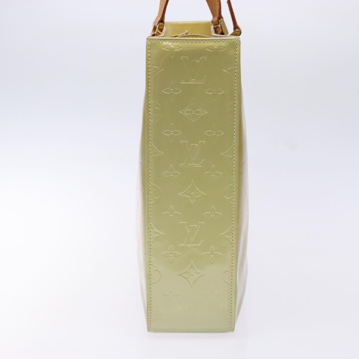 Louis Vuitton Columbus Handbag Monogram Vernis Beige Patent_Leather Tote Bag Bag (Authentic Pre-Loved)