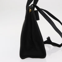 Salvatore Ferragamo Convertible Vara Bow Tote Suede Black Suede Handbag (Authentic Pre-Loved)