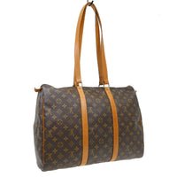 Louis Vuitton Flanerie Handbag Monogram Canvas Brown Canvas Travel Bag Bag (Authentic Pre-Loved)