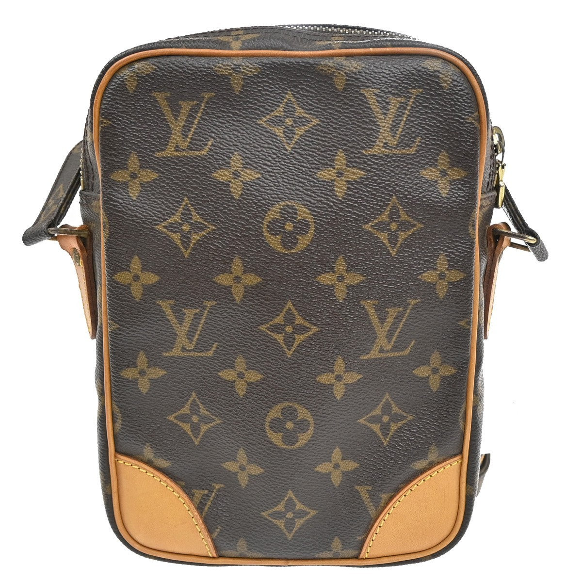 Louis Vuitton Danube Handbag Monogram Canvas Brown Canvas Shoulder Bag Bag (Authentic Pre-Loved)