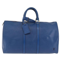 Louis Vuitton Louis Vuitton Keepall Bag Epi Leather Blue Leather Travel Bag Bag (Authentic Pre-Loved)