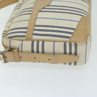 Burberry Nova Check Shoulder Bag Canvas Beige Canvas Shoulder Bag Bag (Pre-Loved)