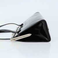 Salvatore Ferragamo Vintage Tote Bag Patent Leather Black Patent_Leather Tote Bag Bag (Pre-Loved)