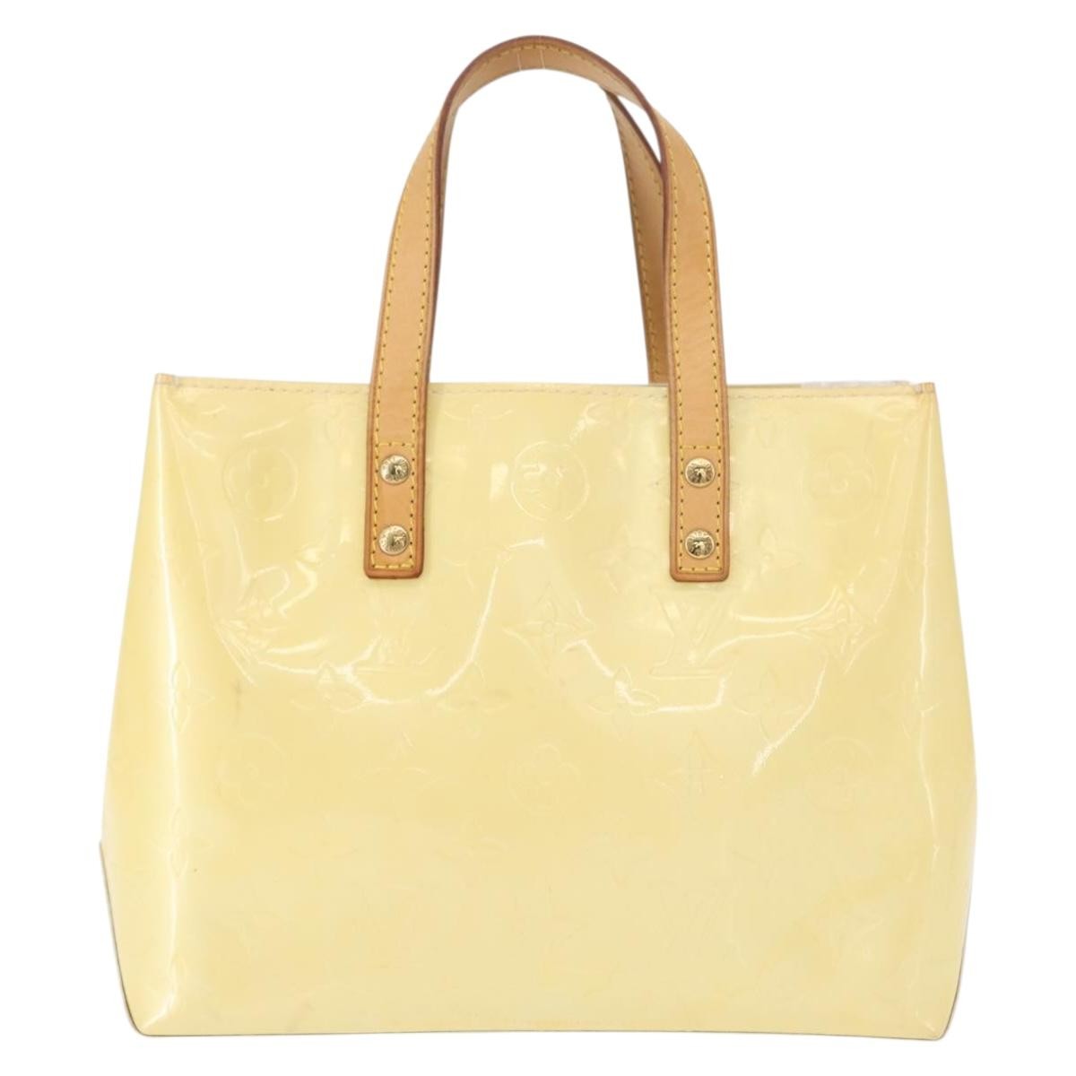 Louis Vuitton Reade Handbag Monogram Vernis Beige Patent_Leather Tote Bag Bag (Authentic Pre-Loved)