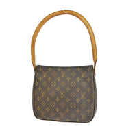 Louis Vuitton Monogram Looping Handbag Monogram Canvas Brown Canvas Shoulder Bag Bag (Authentic Pre-Loved)