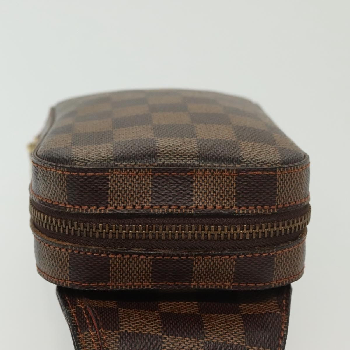 Louis Vuitton Geronimos Waist Bag Damier Brown Canvas Shoulder Bag Bag (Authentic Pre-Loved)