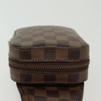 Louis Vuitton Geronimos Waist Bag Damier Brown Canvas Shoulder Bag Bag (Authentic Pre-Loved)