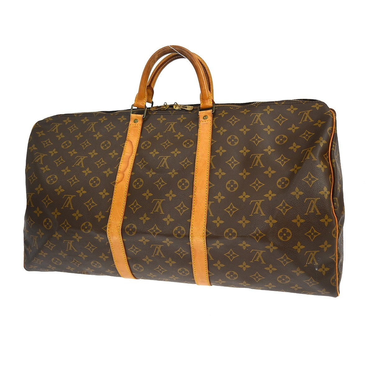 Louis Vuitton Louis Vuitton Keepall Bag Monogram Canvas Brown Canvas Travel Bag Bag (Pre-Loved)