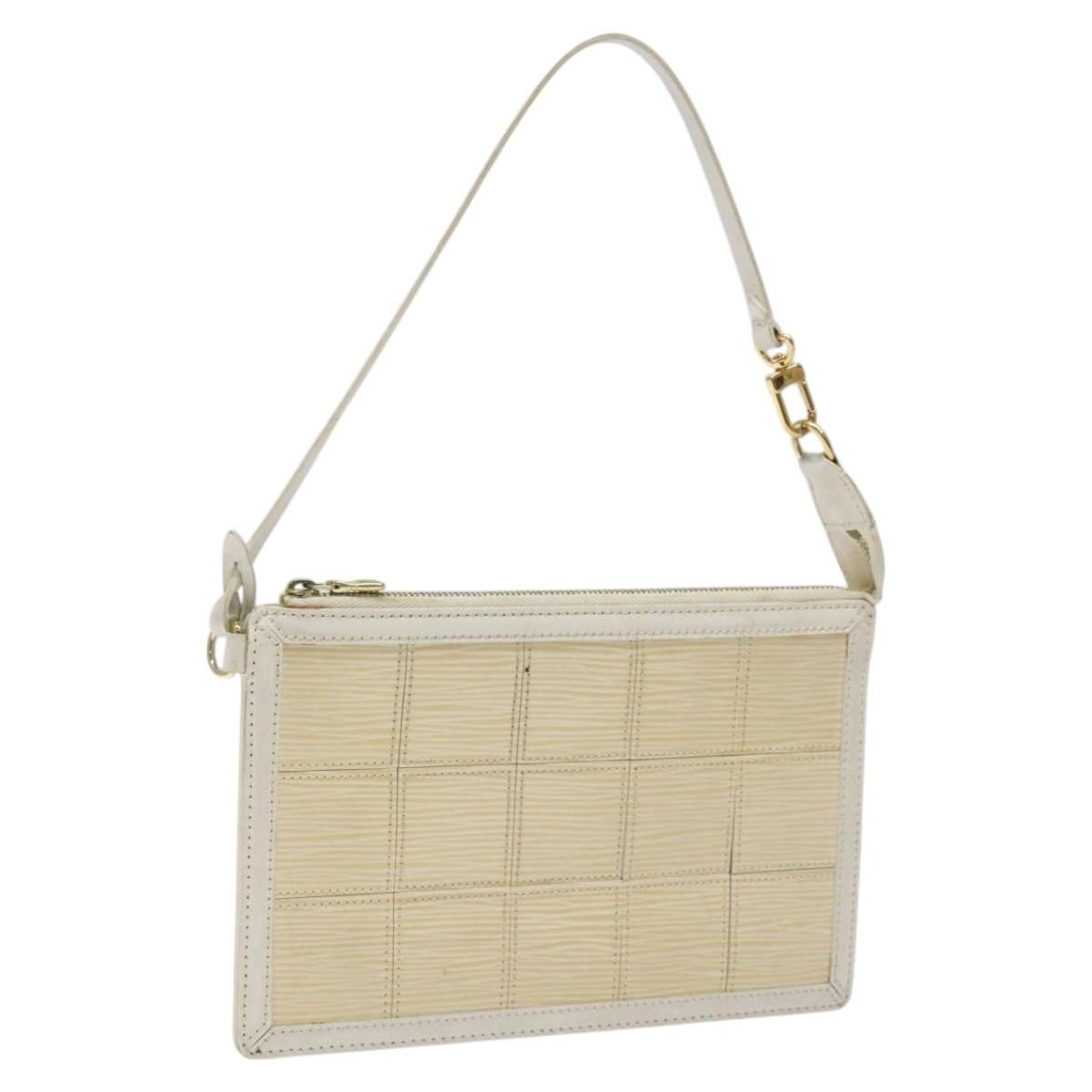 Louis Vuitton Delmonico Pochette Stretch Epi Leather Beige Leather Clutche & Pouche Bag (Pre-Loved)