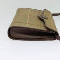 Burberry Nova Check Shoulder Bag Canvas And Leather Beige Canvas Shoulder Bag Bag (Authentic Pre-Loved)