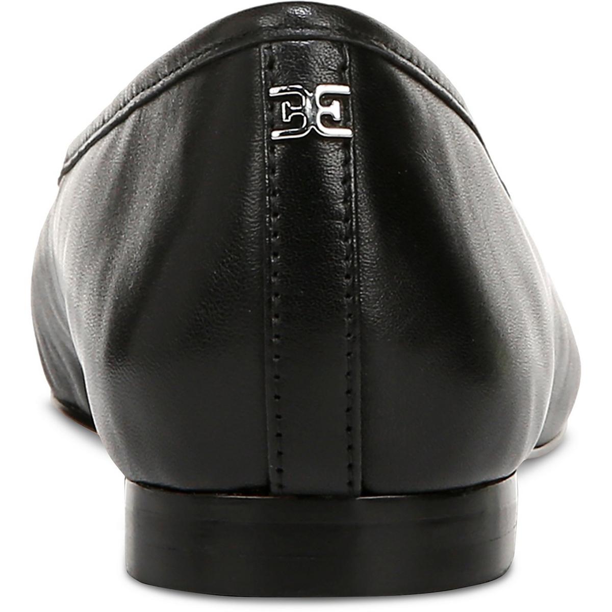 Marley Womens Leather Bow Ballet Flats