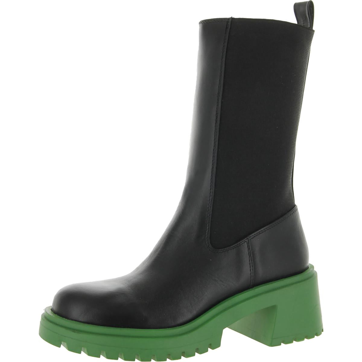 Hesitant Womens Stretch Mid-Calf Boots