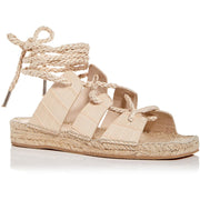 Lucy Womens Suede Ankle Tie Espadrilles