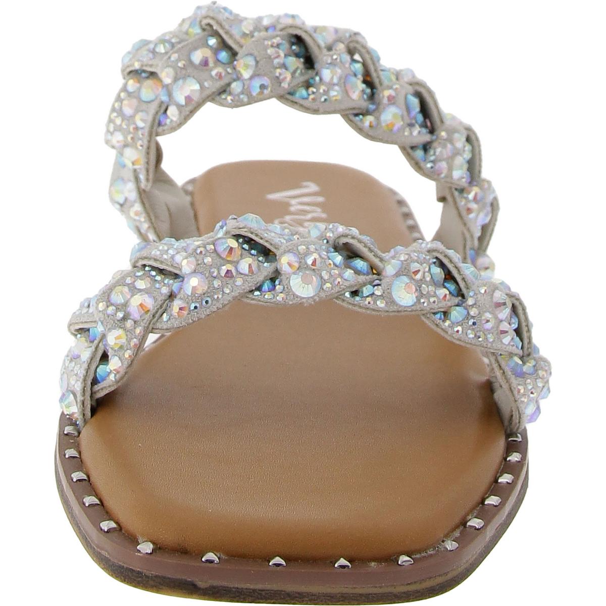 Twisty 2 Womens Rhinestone Embossed Slide Sandals