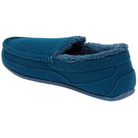 Spun Mens Comfort Insole Faux Fur Lined Loafer Slippers