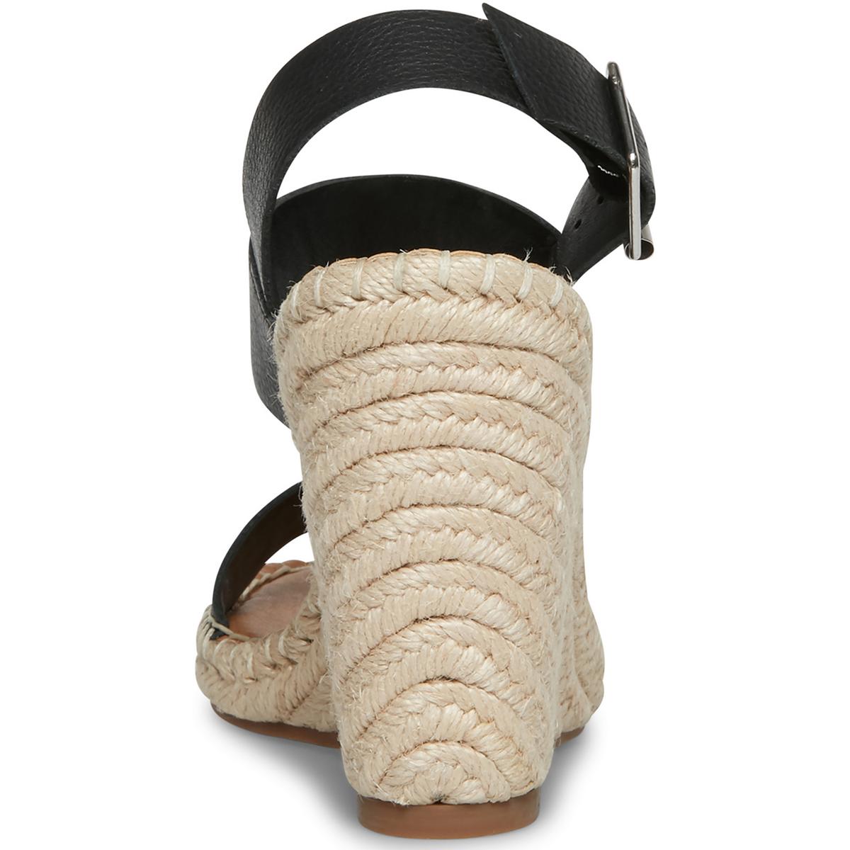 Uri Womens Buckle Espadrilles Wedge Sandals