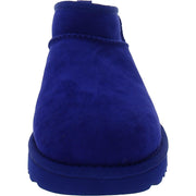 Classic Ultra Mini Womens Suede Ankle Bootie Slippers