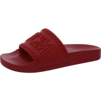 Womens Slip On Slides Flatform Sandals 35 Medium Lychee