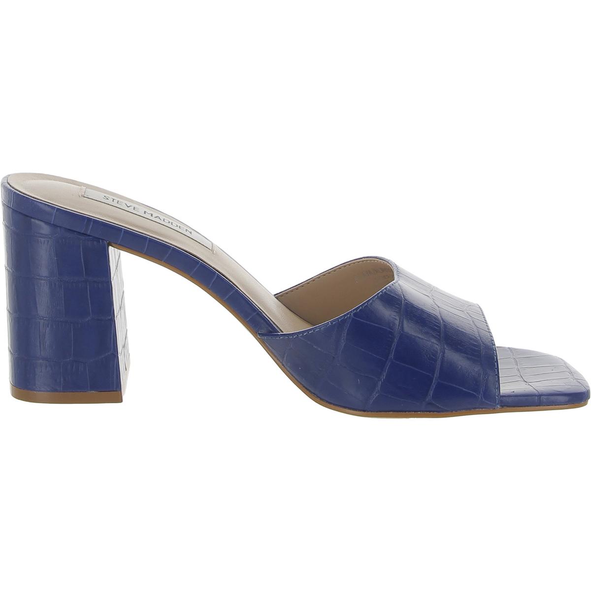 Alaya Womens Leather Slide Sandals