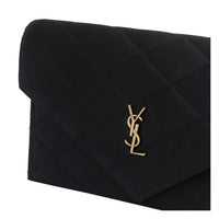 Saint Laurent Saint Laurent Women Satin Paris Wallet With Chain