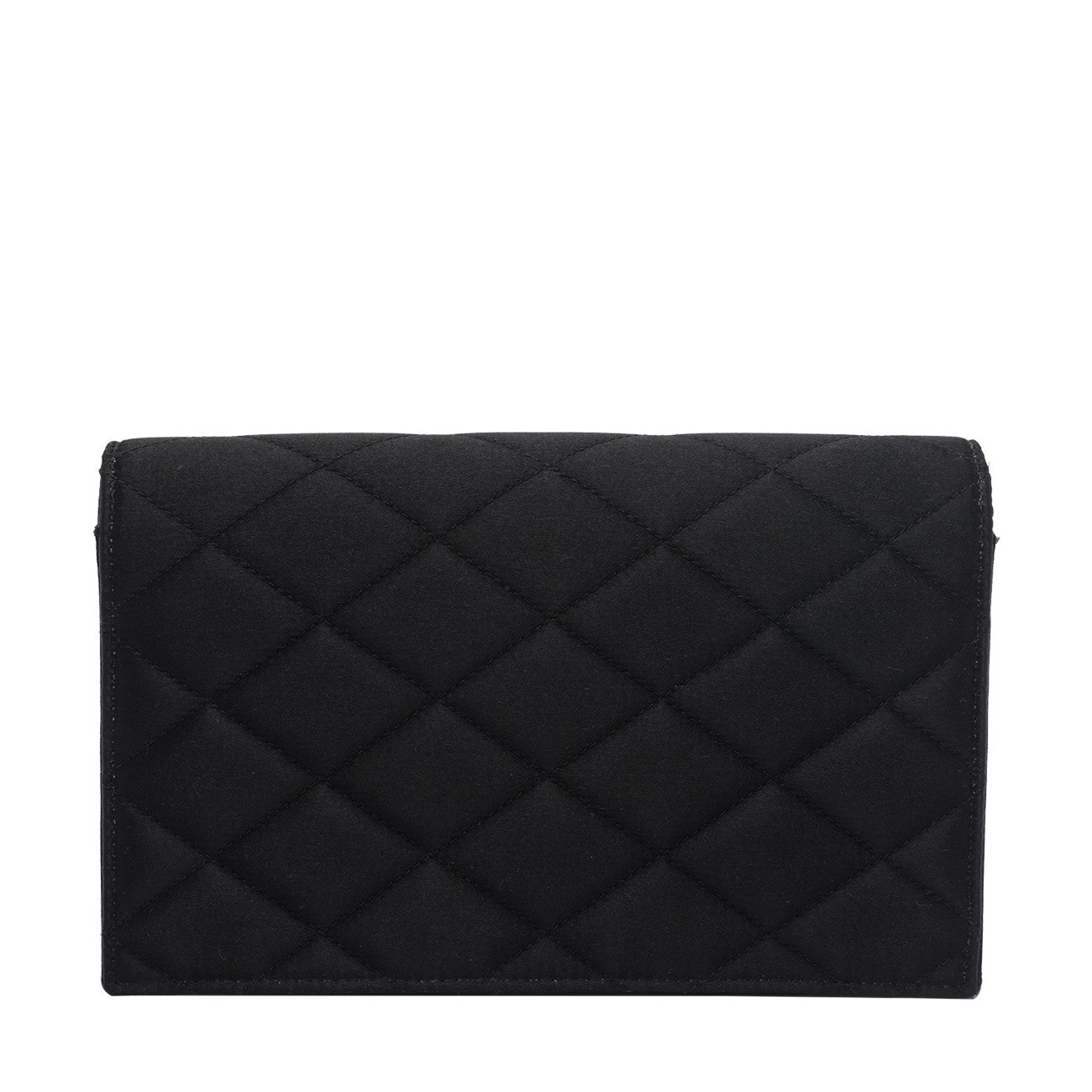 Saint Laurent Saint Laurent Women Satin Paris Wallet With Chain