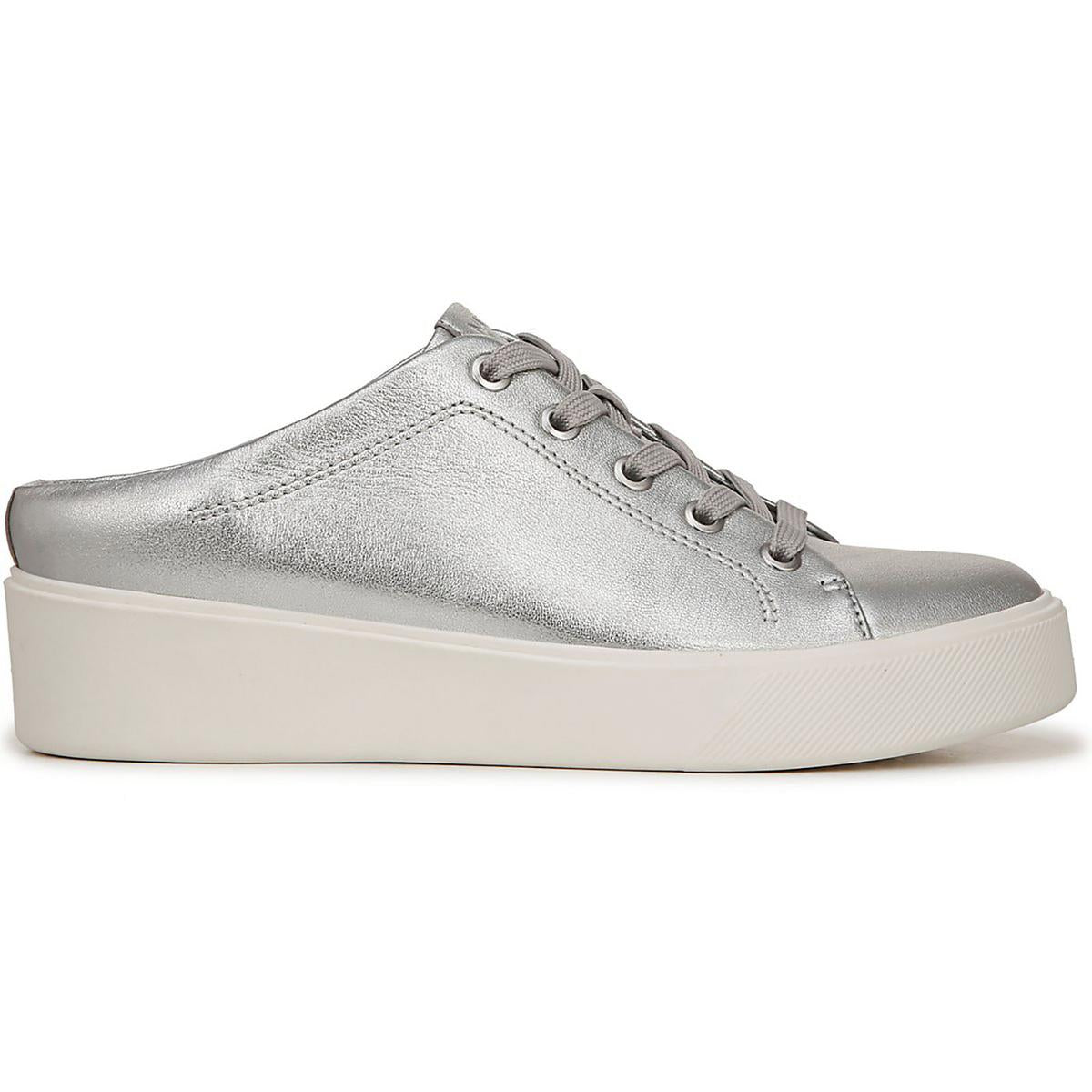 Morrison Mule Womens Leather Lace-Up Slip-On Sneakers