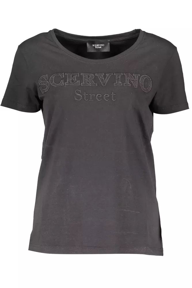 Scervino Street Black Cotton Women Women's Top
