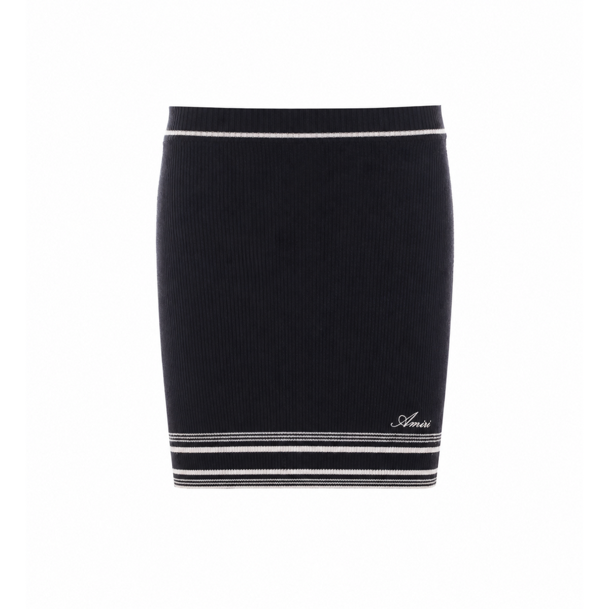 Amiri Women Script Logo Mini Knitted Skirt