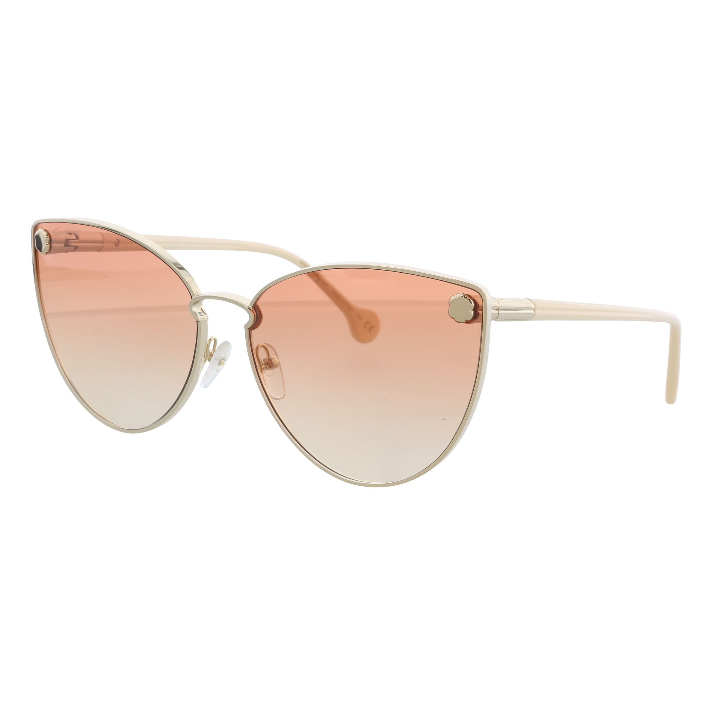 Salvatore Ferragamo Salvatore Ferragamo Crystal Pink/Nude Oval SF 614/S 664 Sunglasses