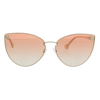 Salvatore Ferragamo Salvatore Ferragamo Crystal Pink/Nude Oval SF 614/S 664 Sunglasses