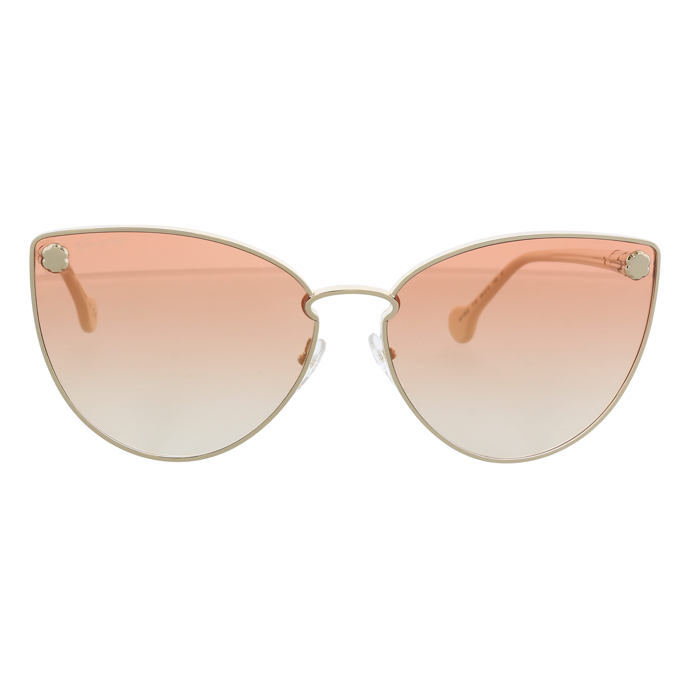 Salvatore Ferragamo Salvatore Ferragamo Crystal Pink/Nude Oval SF 614/S 664 Sunglasses