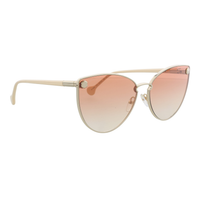 Salvatore Ferragamo Salvatore Ferragamo Crystal Pink/Nude Oval SF 614/S 664 Sunglasses