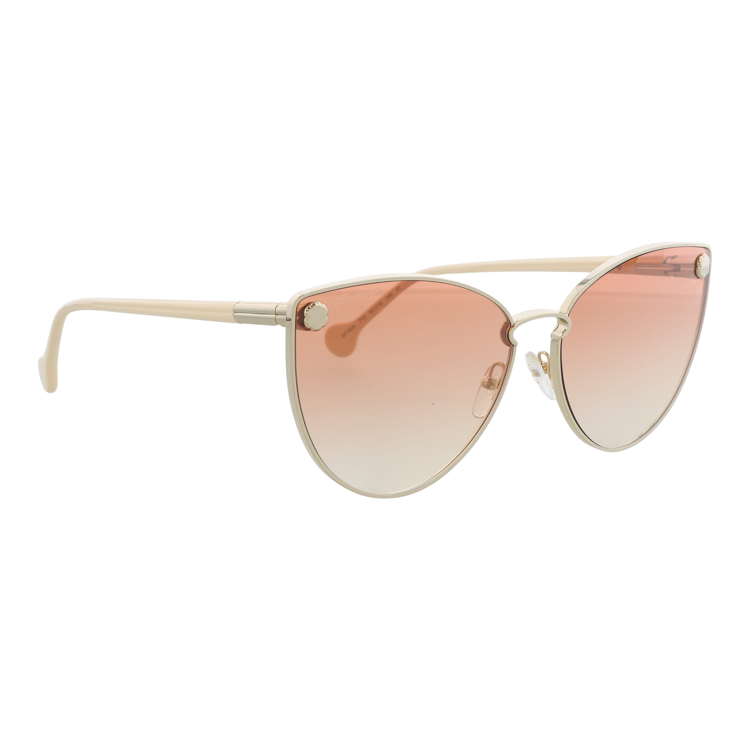 Salvatore Ferragamo Salvatore Ferragamo Crystal Pink/Nude Oval SF 614/S 664 Sunglasses