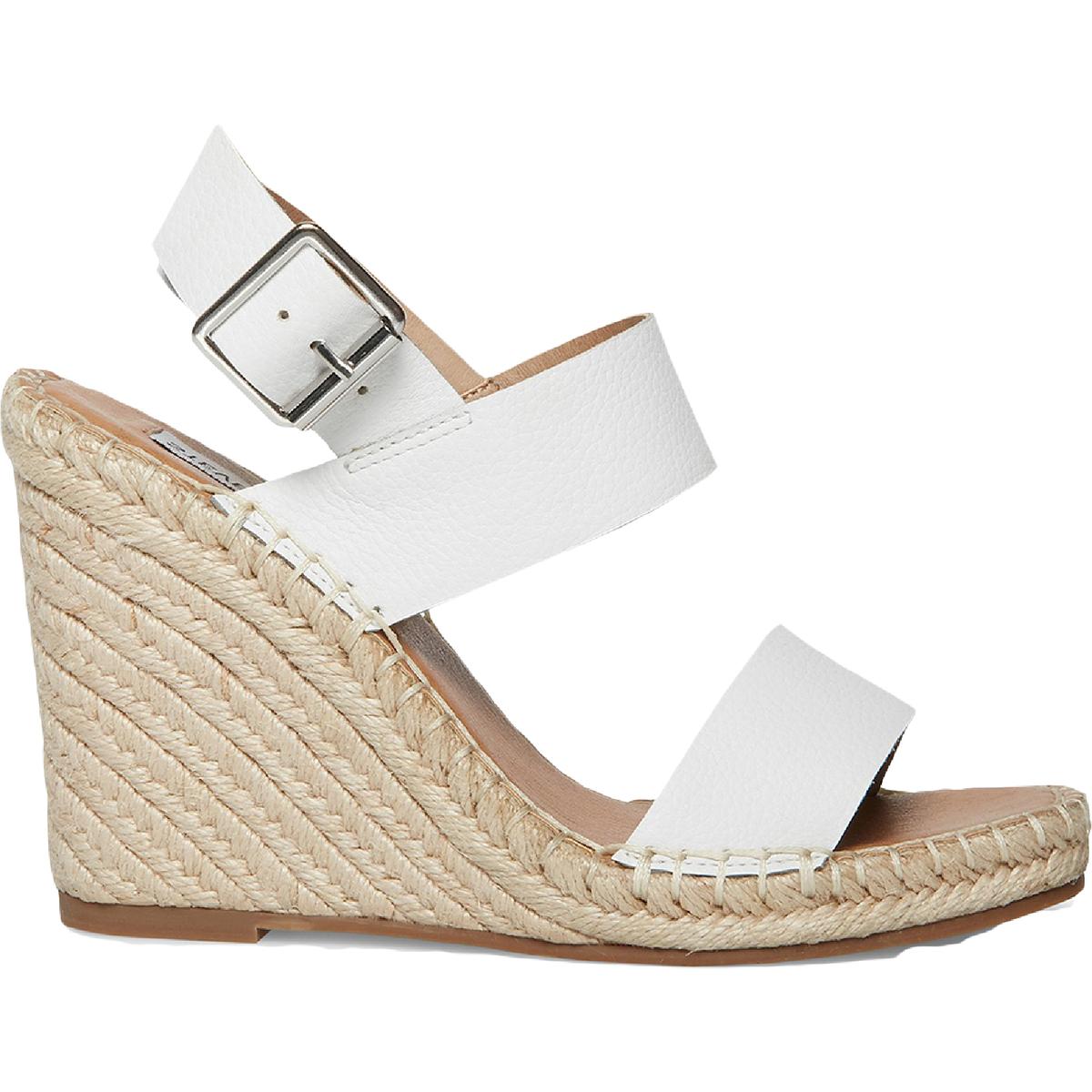 Uri Womens Buckle Espadrilles Wedge Sandals