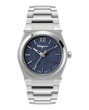 Ferragamo Mens Vega Stainless Steel 40mm Bracelet Fashion Watch