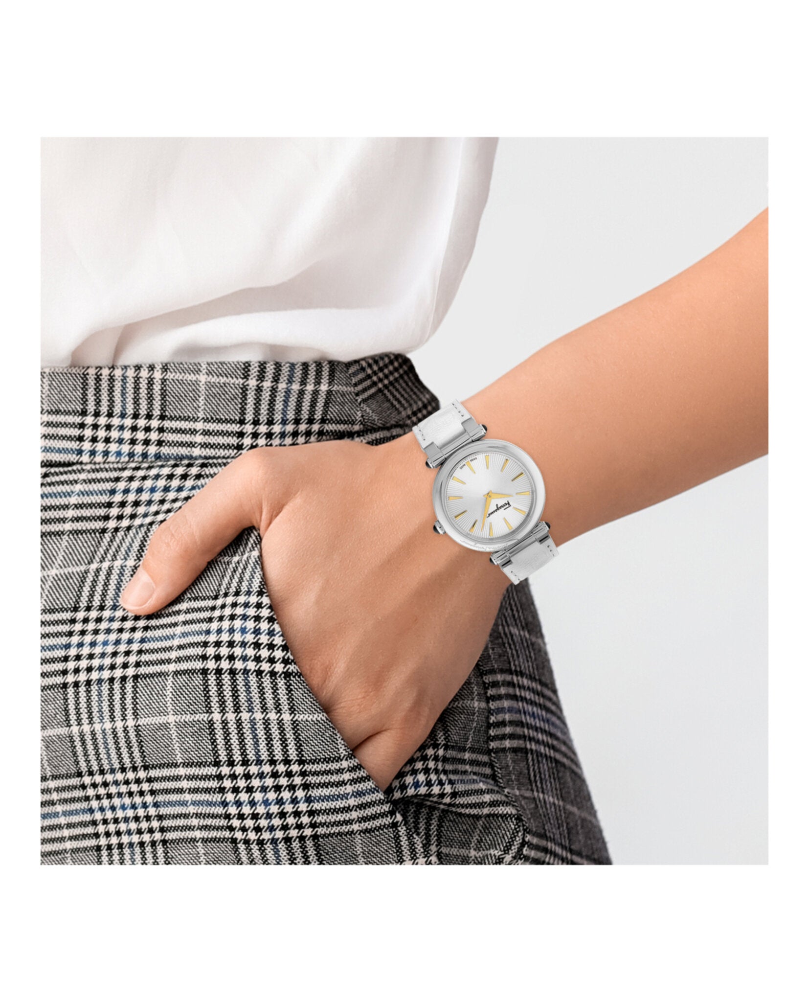 Salvatore Ferragamo Womens Idillio Stainless Steel 36mm Strap Fashion Watch10