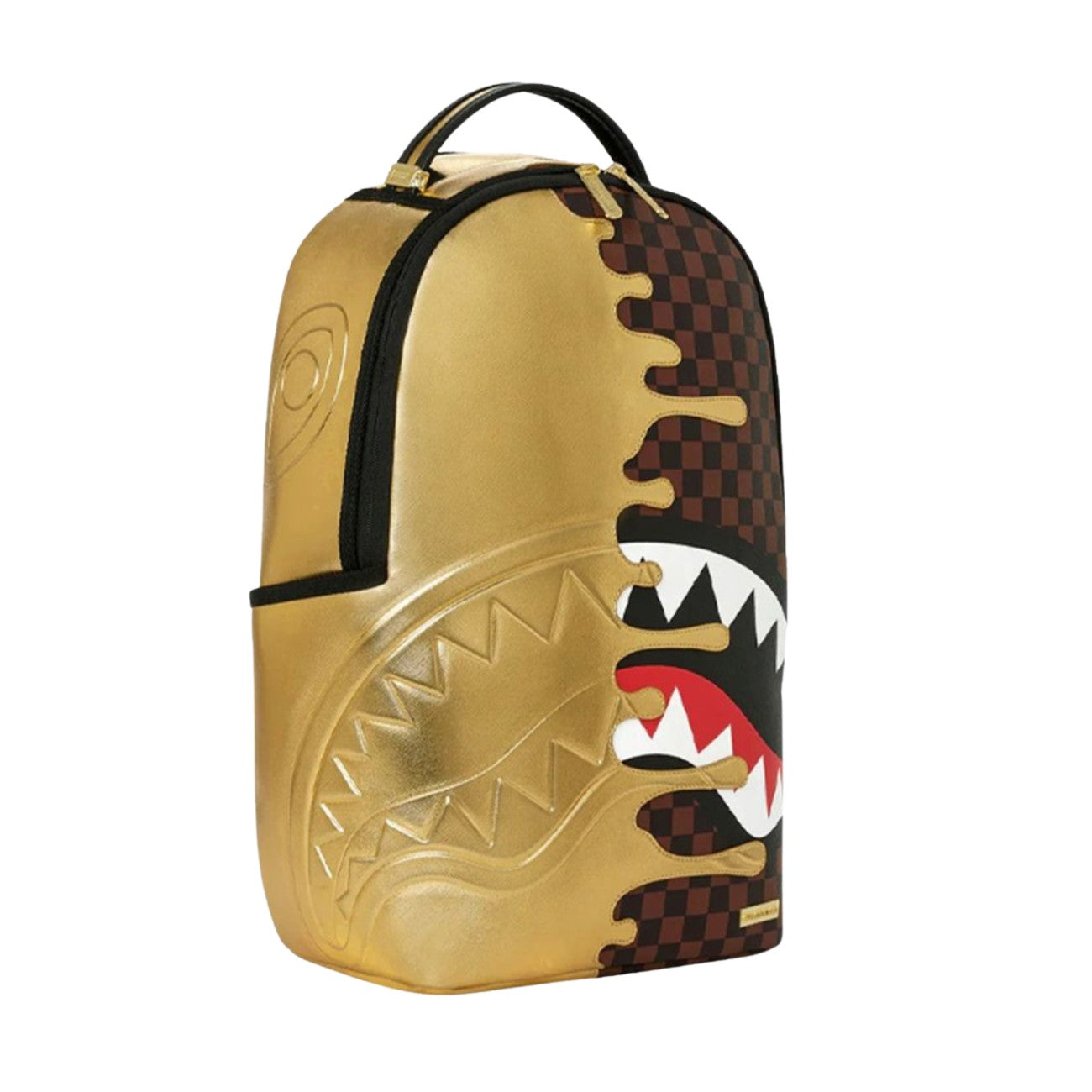 Sprayground Sprayground Men Sharks In Paris Gold Drip Backpack