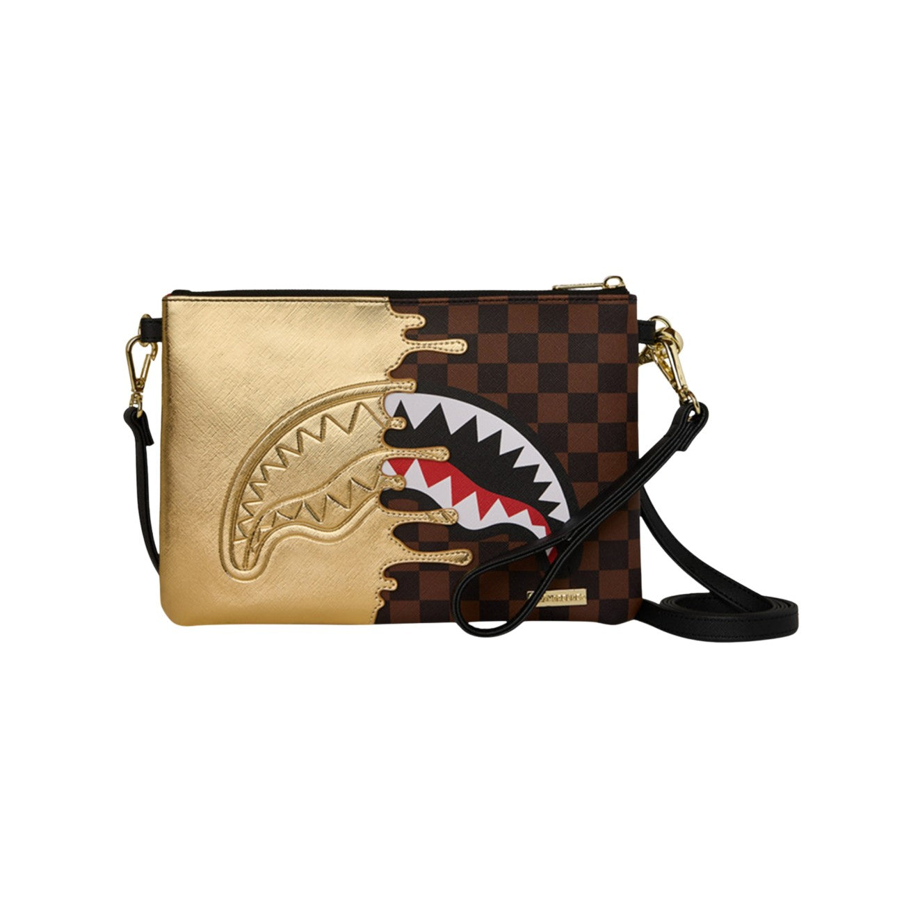 Sprayground Sprayground Men Sharks In Paris Gold Drip Clutch