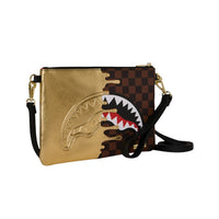 Sprayground Sprayground Men Sharks In Paris Gold Drip Clutch