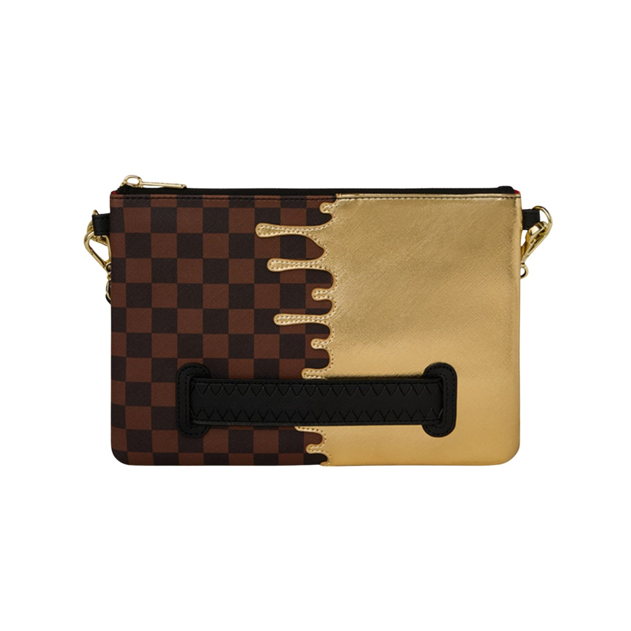Sprayground Sprayground Men Sharks In Paris Gold Drip Clutch