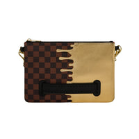 Sprayground Sprayground Men Sharks In Paris Gold Drip Clutch