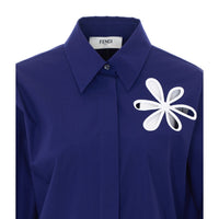 Fendi Fendi Women Shirt With Fendi Ajour Motif